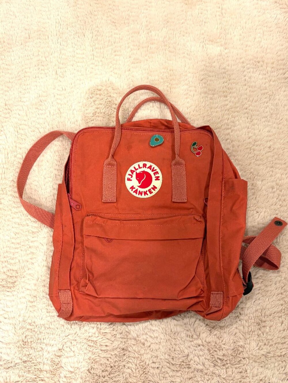 Fjallraven Kanken Classic Backpack Rust Terracotta Orange Daypack 16L